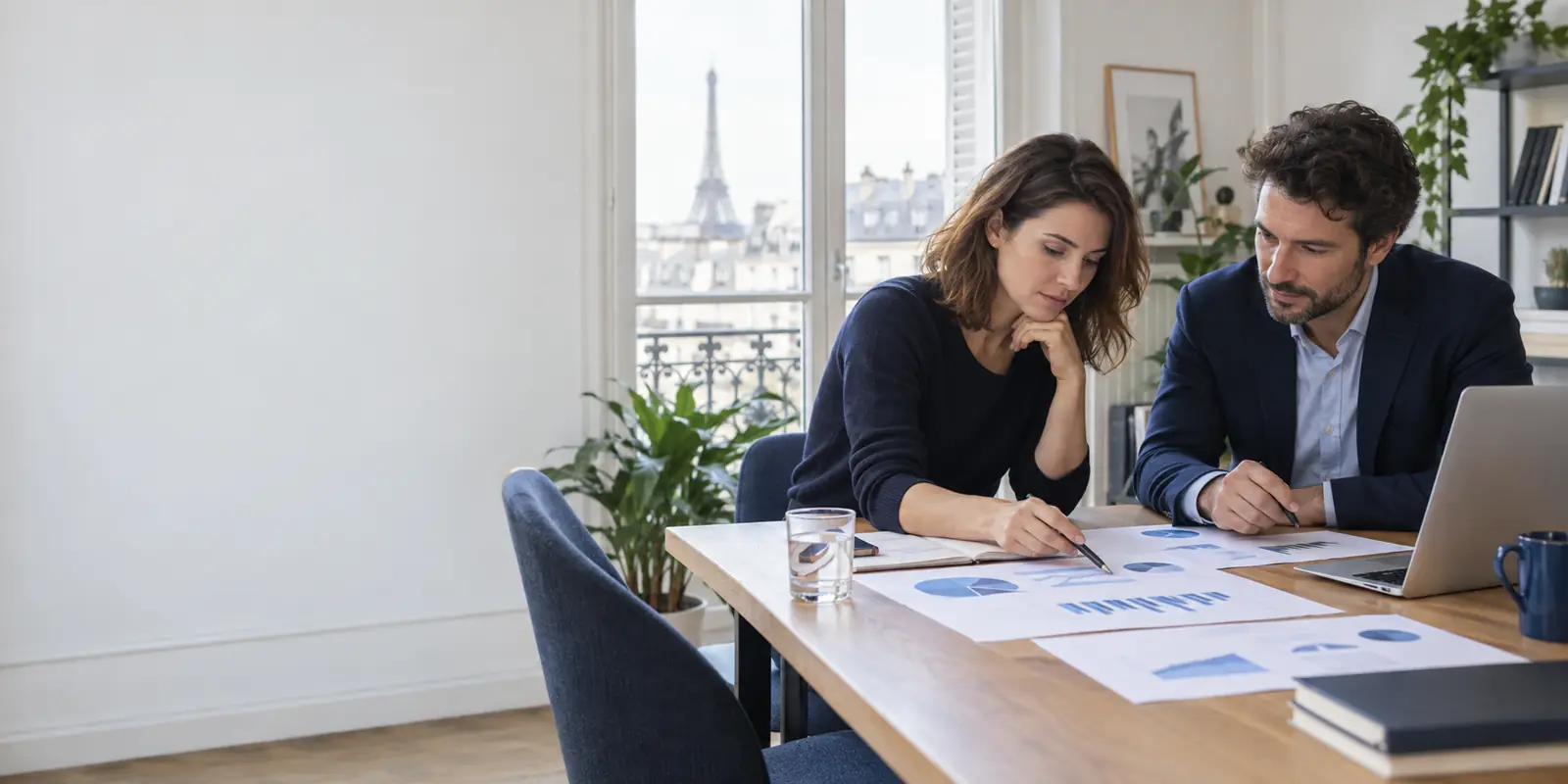 Analystes sélectionnant des indicateurs de performance numérique